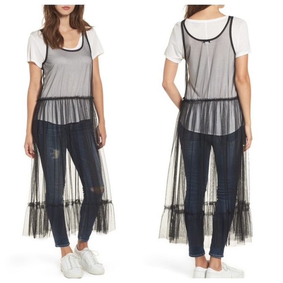 Ten Sixty Sherman Dresses & Skirts - Ten Sixty Sherman Mesh Tulle Tiered Midi Dress